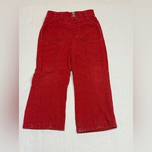 TKS Basics Red Corduroy Pants- Size 3T